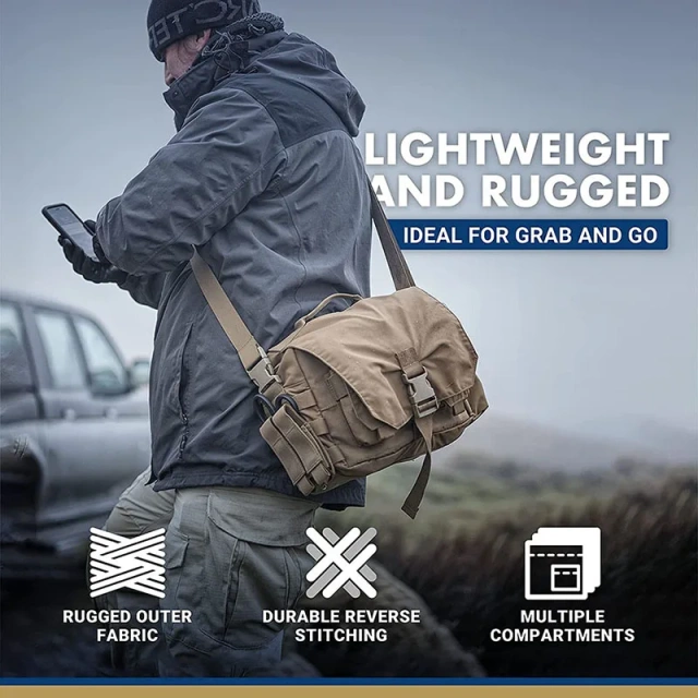 China Factory Wholesale Tactical Shoulder Bag for Hunting Hiking Heavy Duty Training Sling Bag Tactical Training Bag  High Strength Waterproof 1050D Nylon Military Training Backpack Practical Military Bag Multipurpose Bag