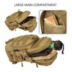 Camouflage Tactical Shoulder Bag Hiking Messenger Backpack Nylon Outdoor Hunting Trekking Chest Sling Bag  Practical Military Backpack for Men and Women Military Training Tactical Military Training Pack Bag Large Rucksack