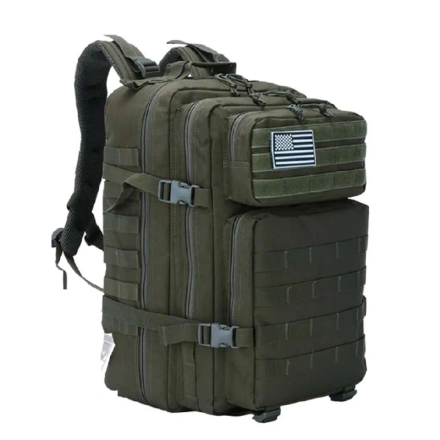 Practical Assault Backpacks for Men and Women 45L Backpack 3 Day Assault Bag Large Backpack Practical Backpack Military Bag Removable Package Men's Large capacity Military Backpack Waterproof Military Training Tactical Backpack Travel Day Bag