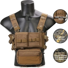 Hot Selling Lightweight Hiking Training Durable Micro Vest Outdoors Breathable Adjustable Waterproof Vest Training Vest Backpack Modular Vest Breathable Assault Training Vest Adjustable Lightweight