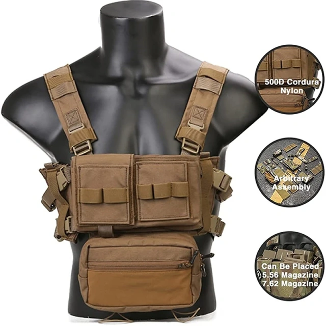 Hot Selling Lightweight Hiking Training Durable Micro Vest Outdoors Breathable Adjustable Waterproof Vest Training Vest Backpack Modular Vest Breathable Assault Training Vest Adjustable Lightweight