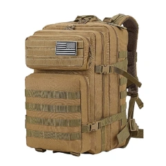 Custom Logo Large Capacity Outdoor Survival Backpack Waterproof Tactical Backpack Bag Training Camping Backpack  Field Military Training Bag Waterproof Hunting Gear Equipment Bag Multifunctional Military Bag