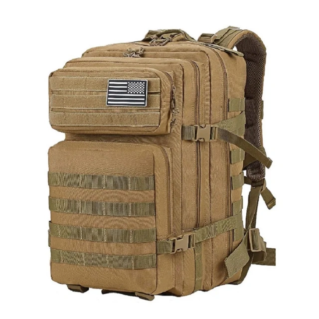 Custom Logo Large Capacity Outdoor Survival Backpack Waterproof Tactical Backpack Bag Training Camping Backpack  Field Military Training Bag Waterproof Hunting Gear Equipment Bag Multifunctional Military Bag