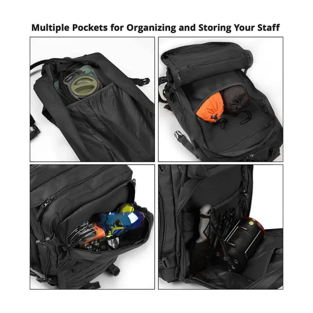 High Quality Outdoor Camouflage Tactical Backpack High Capacity Hunting Backpack Waterproof Training Assault Rucksack  Military Sling Bag Outdoor Military Training Bag Backpack Sling Day pack Backpack Outdoor Range Bag