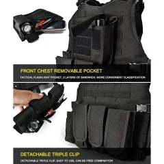 Outdoor Assault Training Tactical Vest Men's Breathable Hunting Tactical Vest High Quality Adjustable Tactical Vest outdoors Breathable Vest Adjustable Paintball Assault Training Vest Detachable for Kids Slim Person