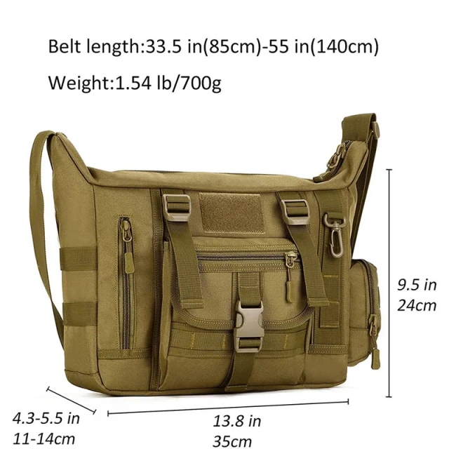 Large Capacity Tactical Messenger Bag Casual Tactical Chest Pack Outdoor Travelling Hunting Crossbody Shoulder Bag  Military Training Sling Pack Camouflage Shoulder Bag Chest Cross body Shoulder Bags