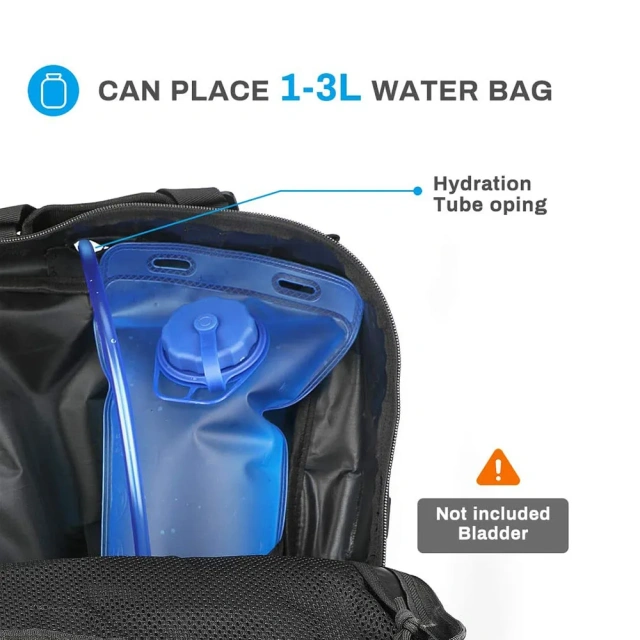 Oleaderbag Assault Utility Backpack Assault Bag Waterproof Assault Bag Travel Hunting Backpack Military Backpack With Removable Partition Practical Military Training Backpack