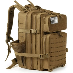 China Factory Customized Multi Functional Tactical Backpacks Practical Assault Backpack Tactical Hiking Backpack  Military Bags Practical Military Training kit made of polyester