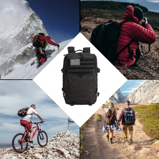 Assault Backpack 3 Day Assault Package 42L Practical Backpack Hiking Camping Backpacking Hiking Hunting  Men's Military Backpack Military Training Backpack Insect Resistant Bag 50L Waterproof