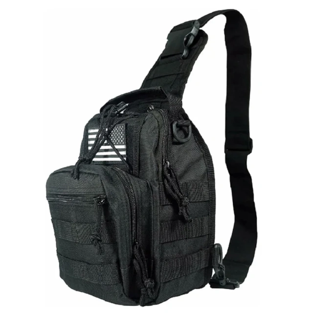 Factory Direct Sales Tactical Assault Sling Bag for Outdoor Assault Tactical Sling Backpack Practical Tactical Chest Bag  Outdoor Fishing Leisure Water Bottle Bag Multifunctional Mountain Climbing Water Bottle Bag