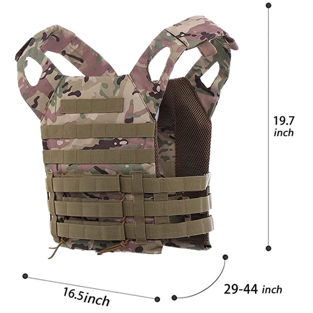 Hot Selling Outdoors Training Tactical Vest Breathable Assault Training Vest Adjustable Nylon Tactical Hunting Vest Paintball outdoors Breathable Training Vest Camo Sports Training equipment security vest