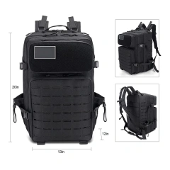 Oleaderbag  Practical Assault Men's Backpack 3 Day Assault Package Large 48L Waterproof Bag for Training Heavy Survival Backpack  Waist Bag Pack Military Training Waist Bag Hip Belt Bag Pouch for Military Climbing Outdoor