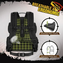 Factory Direct Sales Large Capacity Assault Backpack Practical Training Backpack Multifunctional Tactical Backpack  High Quality And Well Designed Military Bag Is Made Of Nylon Wear Resistant And Tough Practical Hunting Bag Utility Kit