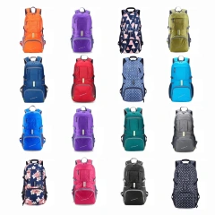 Custom Ultralight Packable Durable Waterproof Handy Foldable Travel Cycling Hiking Camping Outdoor Daypack Backpack Large Utility Bag. Unfold The Bag. Load Bags. Sports Equipment Luggage. Backpack Strap 105L