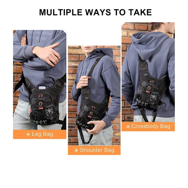Waterproof Waist Fashion Shoulder Drop Leg Bag Inclined Shoulder Bag Assault Training Bag Outsourcing of Thighs Compact Sling Bag Concealed Shoulder Bag Walking Travel Shoulder Bag Outdoor Sports Waist Bag