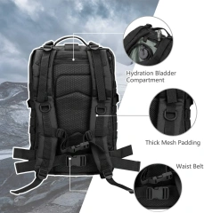 Oleaderbag  Assault Bag Practical Outdoor Backpack Camping Backpack    Range Bag Military Training Bag with Shoulder Strap and Carry Handles Range Bag for Outdoor Hunting Range Travel