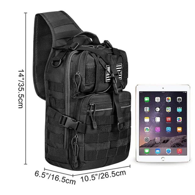 Oleaderbag Assault Slingshot Bag Large Slingshot Backpack Concealed Carrying case  Multifunctional Chest Pack Sling Backpack For Military Tactical Hunting Mens One Strap Day pack