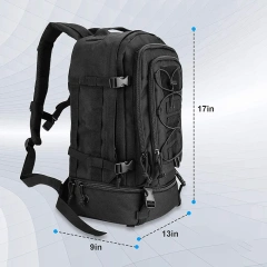 Oleaderbag Practical Large Backpack Removable Assault Backpack Cushioned Shoulder Strap and Belt Bag Military Backpack Practical Survival Field Backpack Military Training Field Bag