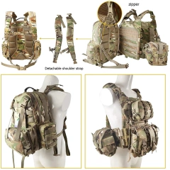 Modular Adjustable Vest System Compatible with Sports Outdoors Lightweight Camouflage Security Quick Release Vest  Hot selling Training outdoors Breathable Paintball Vest fashion sports security Training vest
