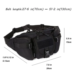 Assault Bag Practical Multifunctional Waist Hip Bag BlackOutdoor Tactical Military Pack Waterproof Hunting Backpack Survival Backpack  Multipurpose Backpack for Outdoor Military Pack Backpack Tactical Rucksack