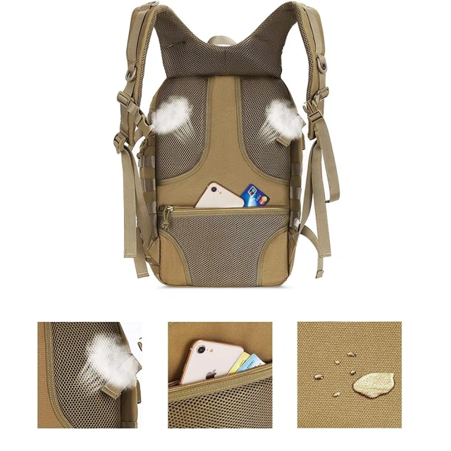 30L Assault Backpack Practical Backpack Three Day Assault Backpack Multifunctional Backpack Military Laptop Bag Military Equipment Military Bag Is Applicable