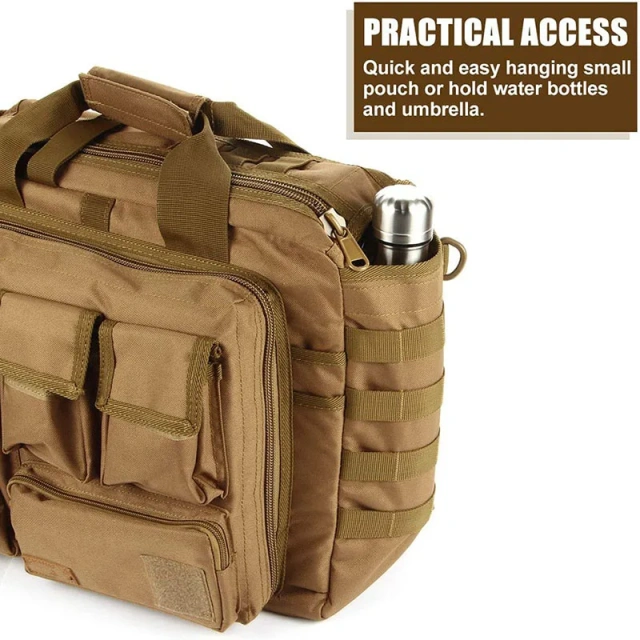 Multifunctional Tactical Bag Training Messenger Bag Tactical Style Laptop Briefcase Outdoor Tactical Briefcase Bag  Outdoor Military Training Outdoor Backpack Waterproof Sports Luggage Military Bag