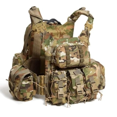 High Quality Men's Compatible Assault Tactical Vest Outdoors Tactical Vest Lightweight Camouflage Tactical Vest for HuntingTraining Breathable Protective Vest Outdoor Lightweight Assault Adjustable Low Enforcement Vest