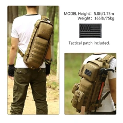 Customized Logo Tactical Sling Pack Assault Day Backpack Good Quality Tactical Harness Bag Tactical Chest Pack  Practical Chest Shoulder Bag For Military Harness Bag