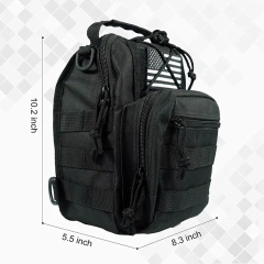 Factory Direct Sales Tactical Assault Sling Bag for Outdoor Assault Tactical Sling Backpack Practical Tactical Chest Bag  Outdoor Fishing Leisure Water Bottle Bag Multifunctional Mountain Climbing Water Bottle Bag