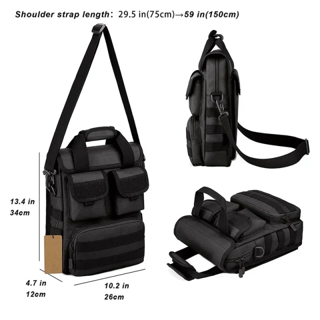 Factory Direct Sales Top Quality Tactical Messenger Bag Portable Tactical Sling Shoulder Bag Tactical Briefcase Hand bag  Military Backpack Tactical Military Package Outdoor Insect Proof Bag Utility Package