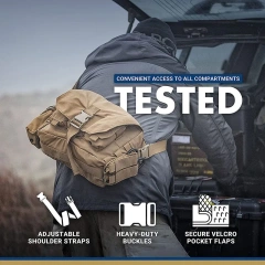 China Factory Wholesale Tactical Shoulder Bag for Hunting Hiking Heavy Duty Training Sling Bag Tactical Training Bag  High Strength Waterproof 1050D Nylon Military Training Backpack Practical Military Bag Multipurpose Bag