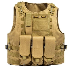 Customized Lightweight Breathable Tactical Vest Adjustable Oxford Cloth Tactical Vest Outdoor Hunting Training Vest Training outdoors Breathable Vest Adjustable Assault Training Paintball Vest security vest