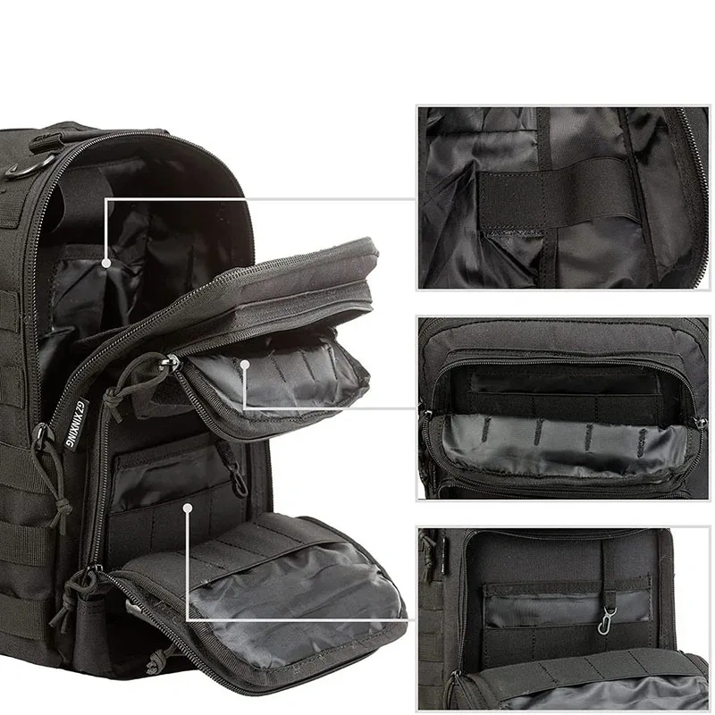 China Factory Wholesale Tactical Sling Shoulder Pack Small Tactical Shoulder Bag Training Chest Pack Assault Bags  Military Bag Multi Purpose Large Capacity Increment Bag Short Distance Travel Bag