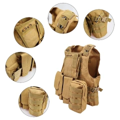 Customized Lightweight Breathable Tactical Vest Adjustable Oxford Cloth Tactical Vest Outdoor Hunting Training Vest Training outdoors Breathable Vest Adjustable Assault Training Paintball Vest security vest