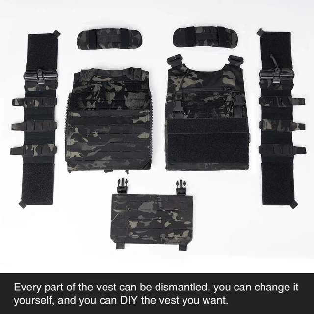 Hot Selling Men's Assault Tactical Vest for Hunting High Quality Tactical Training Vest Breathable Outdoor Tactical Vest high-quality durable Outdoor Vest Quick Release Training Outdoor Vest for Men