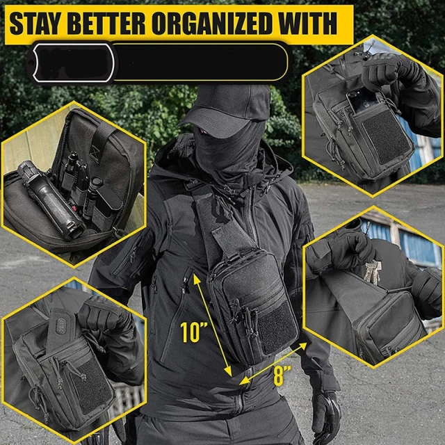 Factory Direct Sales Assault Shoulder Pack High Quality Tactical Chest Bag Outdoor Training Tactical Bag Versatile Backpack Military Style Laptop Bag Military Equipment Military Bag Suitable For Leisure Backpack