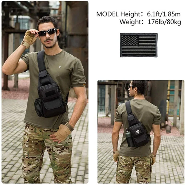 Customized Outdoor Tactical Chest Bag for Riding Camouflage Shoulder Bag Training Sling Pack Tactical Shoulder Bags  Military Sling Utility Pack Shoulder Bag Outdoor Diaper Satchel Motorcycle And Bicycle