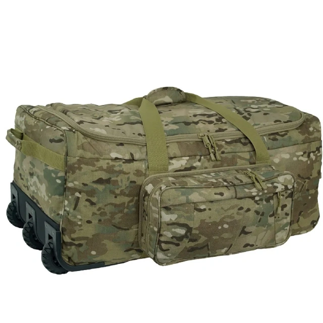Practical Portable Bag for Assault Equipment Mini Monster Wheeled Deployment Bag Multi Cam  Camo Backpack Survival Backpack Carrying Bag for Outdoor Sports Military Hunting Military Training Tactical Military Backpack