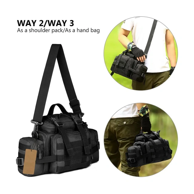 Assault Bags Shoulder Bag for Fishing Gym Practical Shoulder Bag Packaging Combination Bag Water Bottle Bag Rack Battle Bag Compact And Practical Bodypack