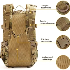 Oleaderbag Assault Backpack Men's Practical Assault Bag Outdoor 20L Bag Hiking Backpack  Small 30L Backpack Dedicated Military Backpack Flag Patch Outdoor Insect Proof Bag