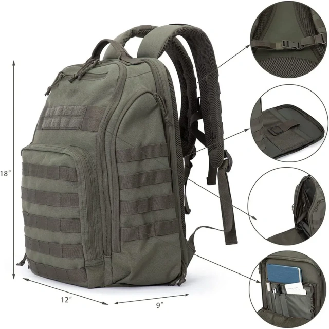 Versatile Backpack Assault Style Laptop Bag Assault Equipment Assault Bag Leisure Backpack Shoulder Bag Chest Pack One Shoulder Messenger Military Training Sports Backpack Walking Men And Women