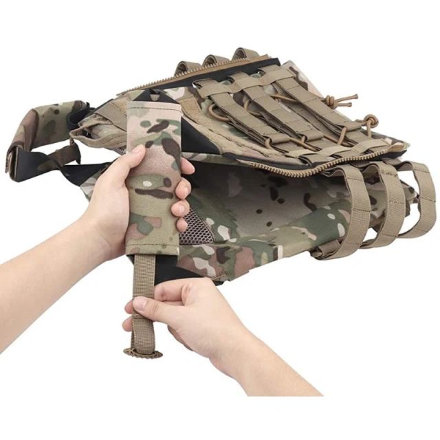 Outdoor Hot Selling Training Multifunctional Vest Backpack Breathable Adjustable Lightweight Training Hiking Vest Training outdoors Breathable Vest Adjustable Modular Paintball Vest Open TOP Triple Mag Pouch