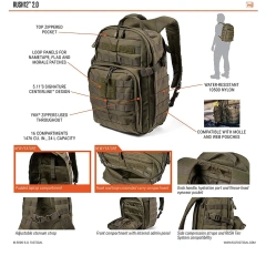 Assault Backpack Assault Utility Bag CCW Laptop Compartment Bag Portable Shelter Bag  Multifunctional Military Training Range Bag Outdoor Hunting Range Bag Military Sling Bag