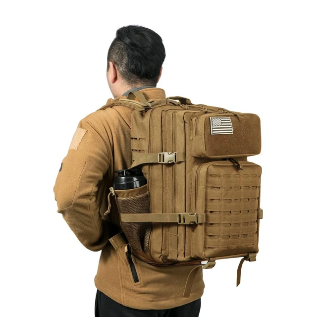 Practical Assault Backpack Men's Large Shelling Bag Hiking Backpack Military Sling Bag Backpack With Shoulder Sling Practical Travel Bag Military Backpack With Removable Partition Practical Military Training Backpack