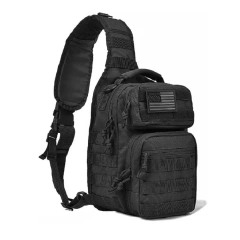 One Strap Tactical Sling Bag Outdoor Travel Tactical Assault Sling Bag for Trekking Camping Tactical Sling Pack  Practical Military Portable Bag Military Training Pouch Waist Bag Multifunctional Men's Chest Bag
