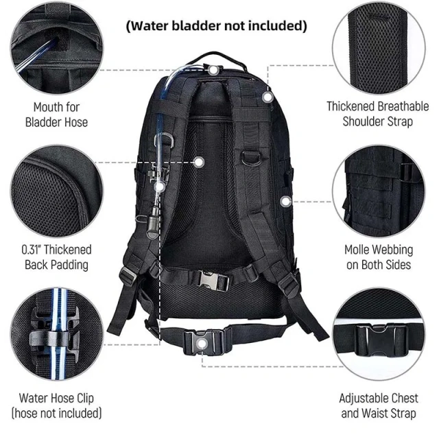 Wholesale Hunting Backpack Outdoor Sport Hiking Survival Bag Rucksack Waterproof Hunting Tactical Backpack Outdoor Double Case Backpack Long Hunting Bags Accessories Soft Package Bags Military Charge Bag