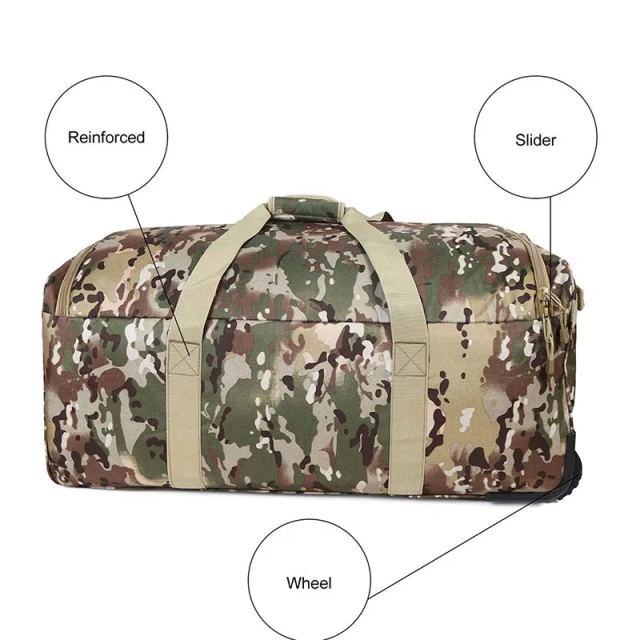 Best Selling Large Capacity Tactical Bag Heavy Duty Camouflage Duffel Bag Travel Sports Tactical Luggage Bag  Military Sling Bag Outdoor Military Bag Backpack Practical Sling Backpack Practical Outdoor Shooting Range Bag