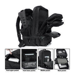 Practical Assault Backpack Men's Large Shelling Bag Hiking Backpack Military Sling Bag Backpack With Shoulder Sling Practical Travel Bag Military Backpack With Removable Partition Practical Military Training Backpack