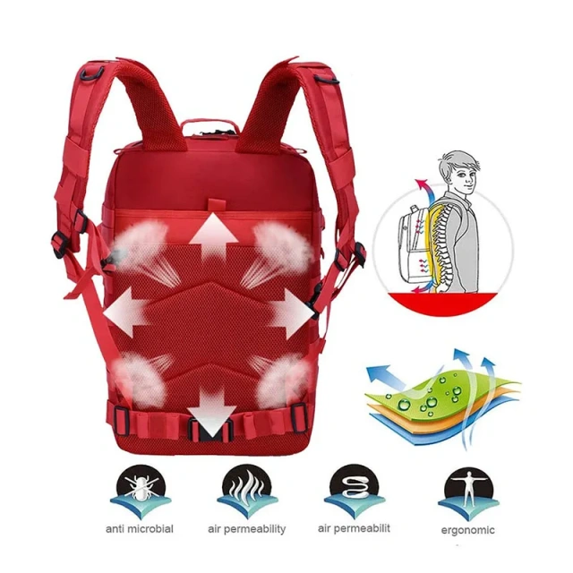 China Factory Customized Tactical  Assault Backpacks Good Quality Training Assault Backpacks Large Tactical Rucksack  Military Training Bag Outdoor Sling Backpack Walking Travel Waist Bag Multifunctional Sports Bag