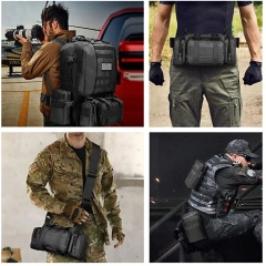 Oleaderbag Backpack Practical Backpack Assault Bag Removable Package Military Sling Bag Military Training Shoulder Backpack Outdoor Military Range Bag Military Flight Bag Pilot Parachute Bag Day Pack for Tactical Work Outdoor Bag